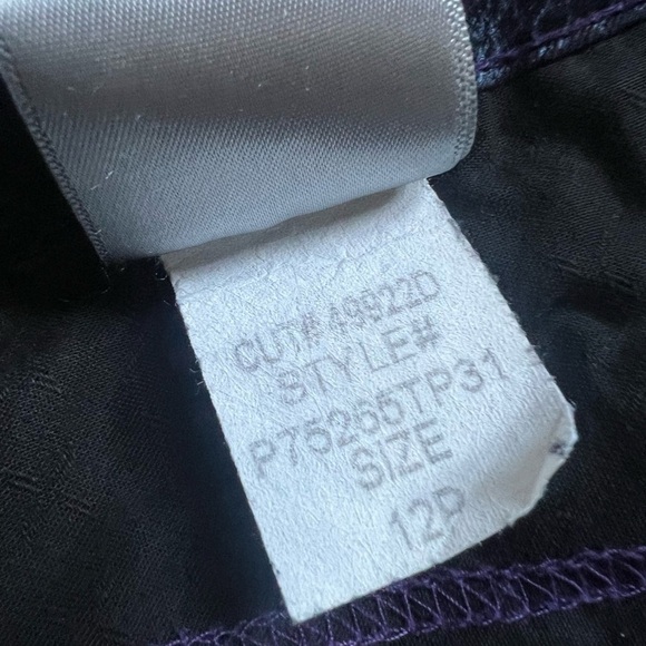 NYDJ ladies navy and black snake print pattern pants 12P. Perfect condition - Picture 11 of 13